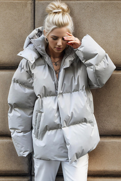 Women's Fashionable Hooded Puffer Jacket