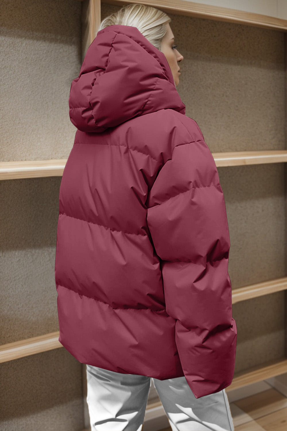 Women's Fashionable Hooded Puffer Jacket