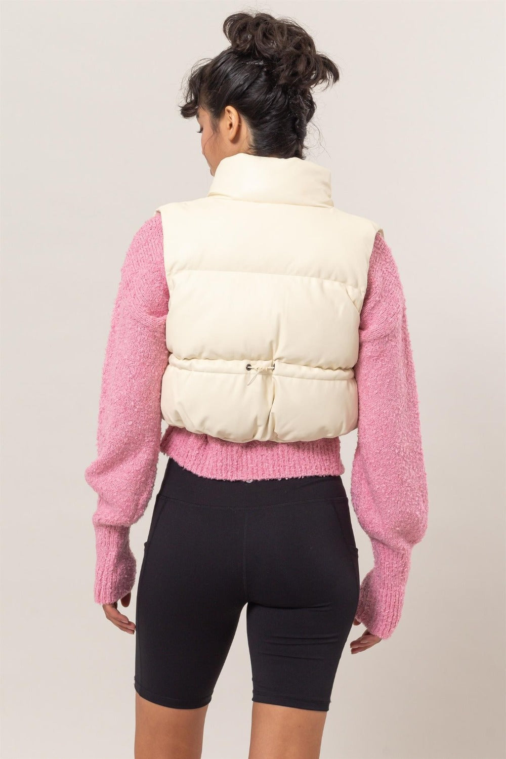 Women's Cute Crop Puffer Vest